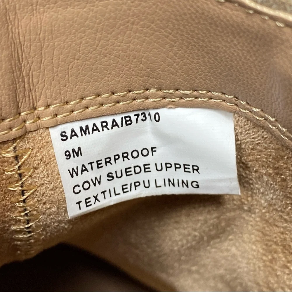 New! Blondo Samara Gray Tan Suede Bootie 9M